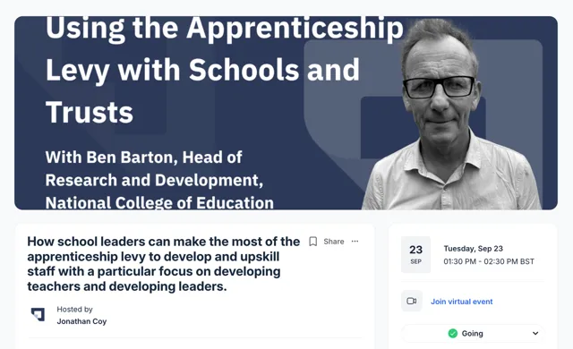 Making the Most of the Apprenticeship Levy: A Guide for School Leaders